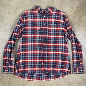 Vintage Plaid long sleeve flannel top